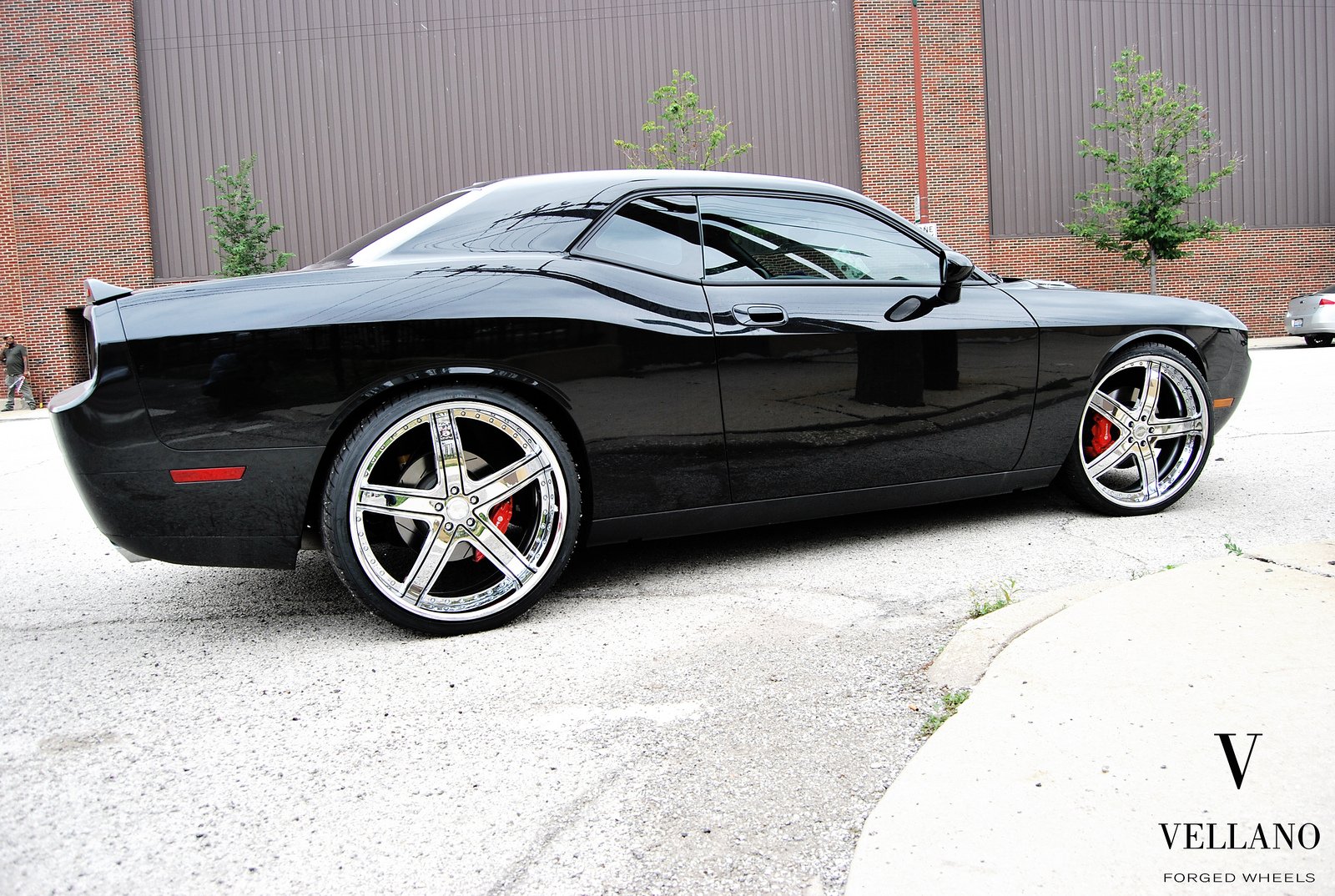 black, Cars, Challenger, Dodge, Supercharger, Tuning, Vellano, Wheels Wallpaper