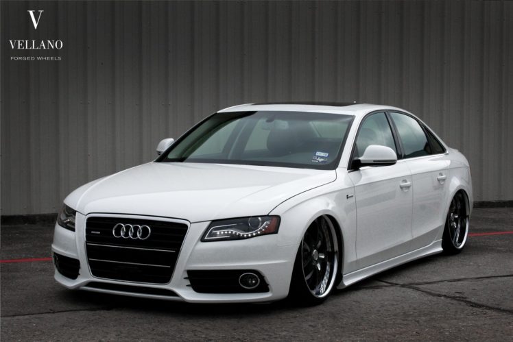 audi, A4, White, Germany, Vellano, Wheels, Tuning, Cars Wallpapers HD /  Desktop and Mobile Backgrounds