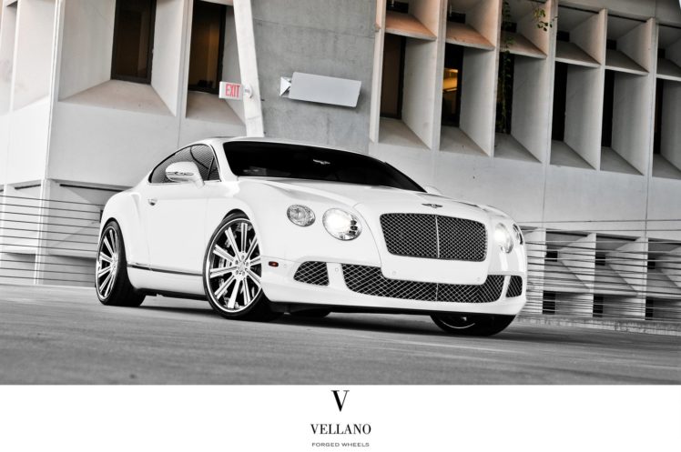bentley, Continental, Supercars, White, Tuning, Vellano, Wheels HD Wallpaper Desktop Background
