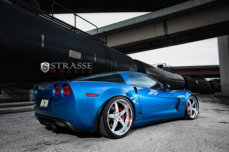 , Chevy, Corvette, Z06, Blue, Strasse, Wheels, Tuning, Cars HD Wallpaper Desktop Background