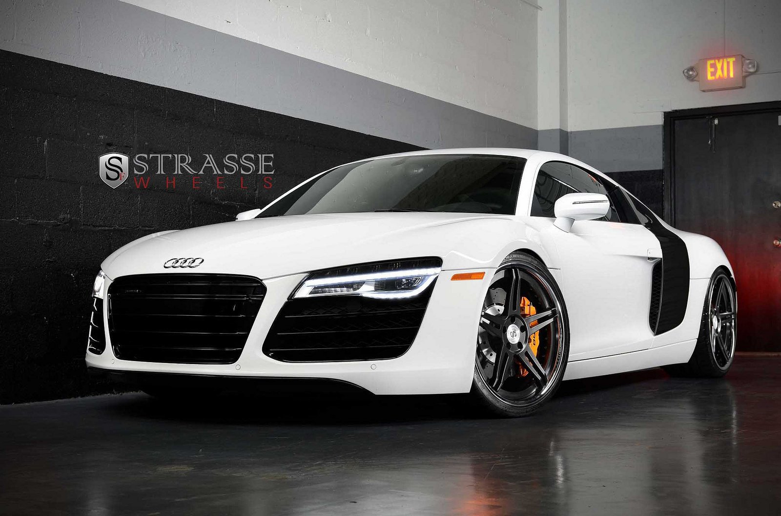 , Audi, R8, White, Germany, Strasse, Wheels, Tuning, Cars Wallpaper