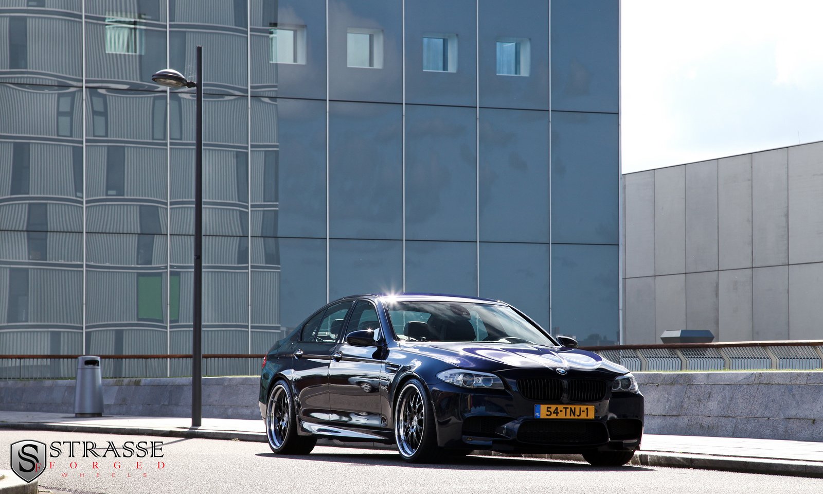 bmw, M5, F10, Blue, Germany, Strasse, Wheels, Tuning, Cars Wallpaper