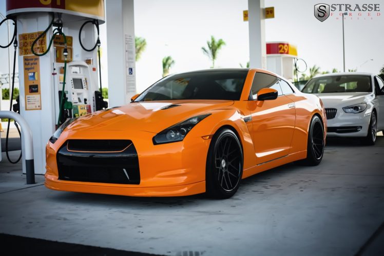 cars, Orange, Gtr, Japan, Nissan, Strasse, Tuning, Wheels HD Wallpaper Desktop Background