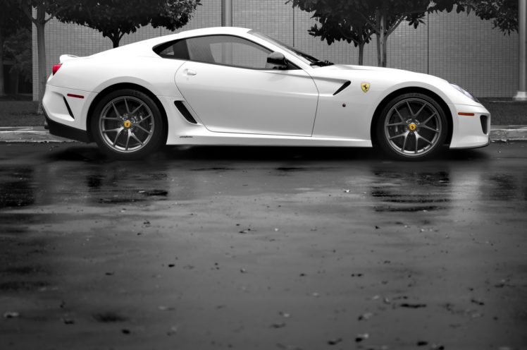 599, Ferrari, White, Gto, Supercars HD Wallpaper Desktop Background