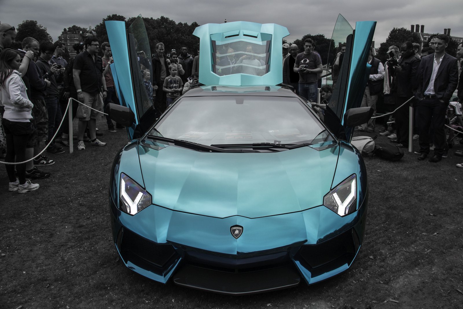 aventador, Blue, Chrome, Lamborghini, Lp700, Supercars, Tuning, Wrapping Wallpaper