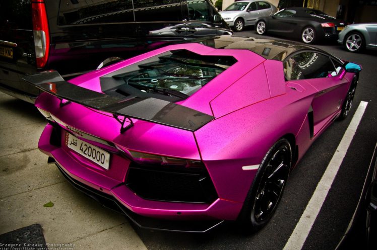 aventador, Purple, Lamborghini, Lp700, Supercars, Tuning, Wrapping HD Wallpaper Desktop Background