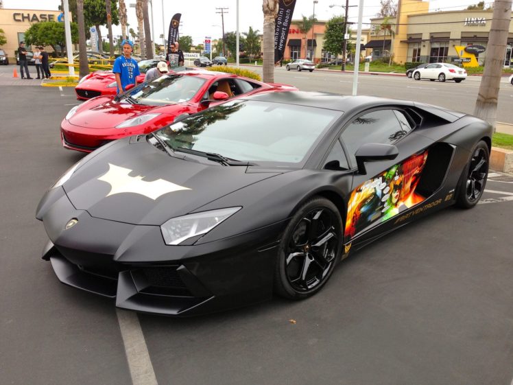 aventador, Lamborghini, Lp700, Supercars, Tuning, Wrapping, Batman HD Wallpaper Desktop Background
