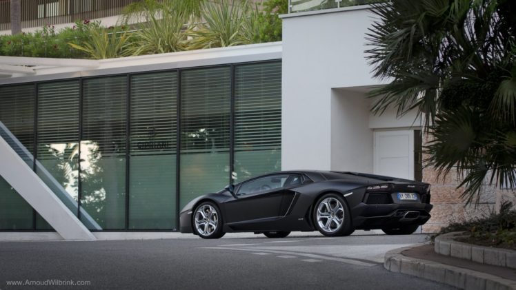 aventador, Black, Matt, Lamborghini, Lp700, Supercars, Tuning, Wrapping HD Wallpaper Desktop Background
