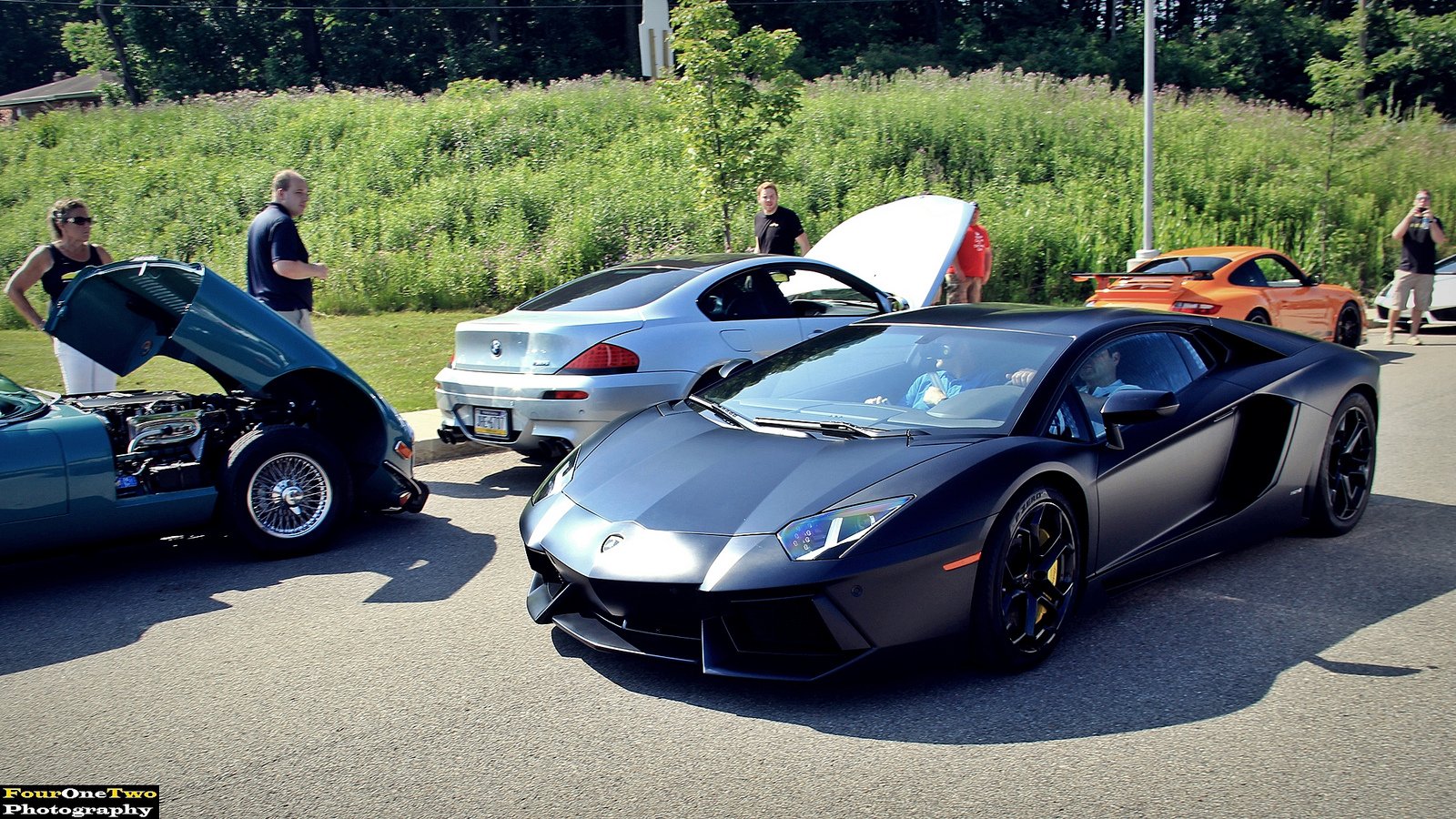 aventador, Bleue, Cars, Black, Noire, Grise, Italian, Lamborghini, Lp700, Supercars Wallpaper