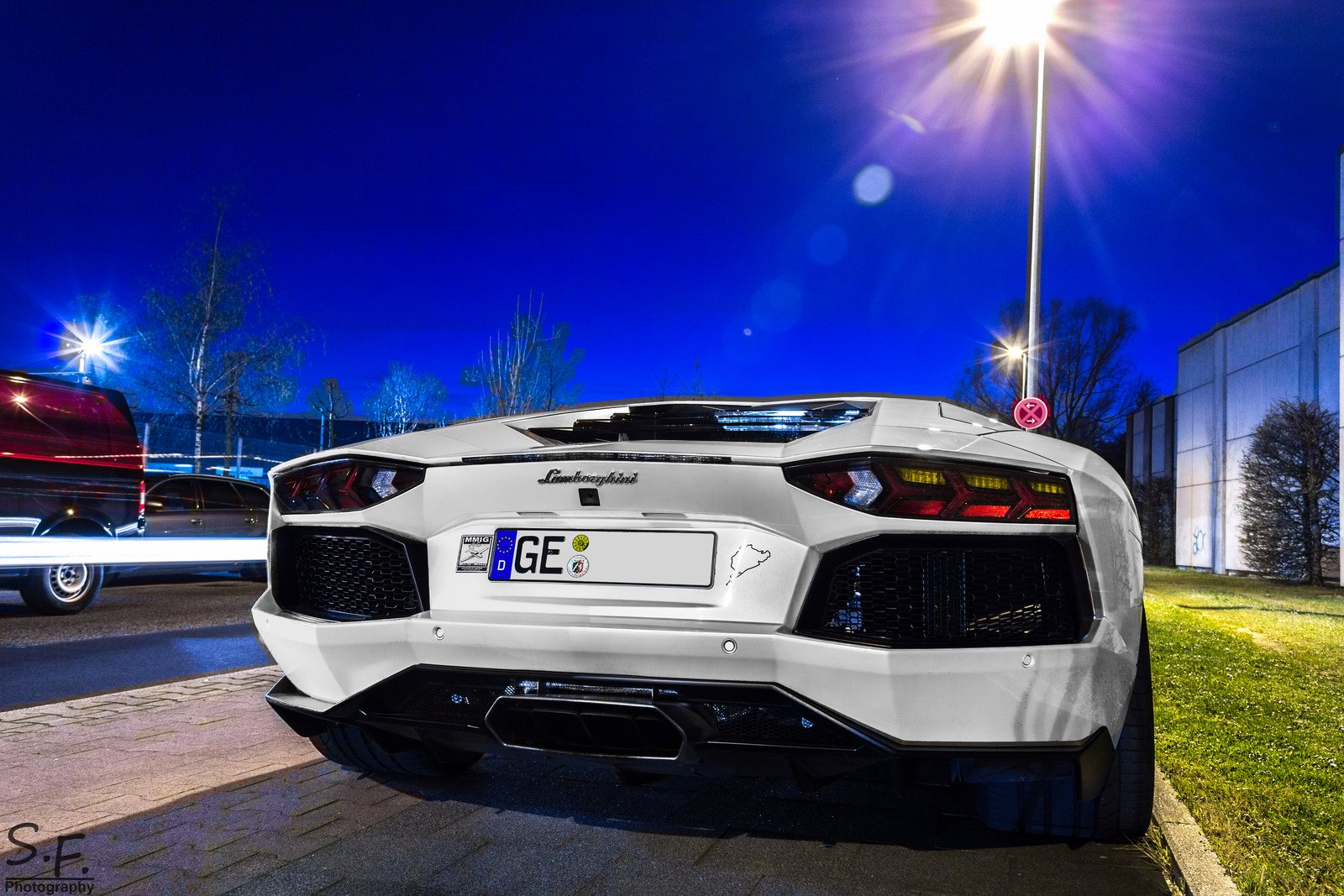 aventador, Black, Bleue, Cars, Grise, Italian, Lamborghini, Lp700, White, Blanche, Supercars Wallpaper