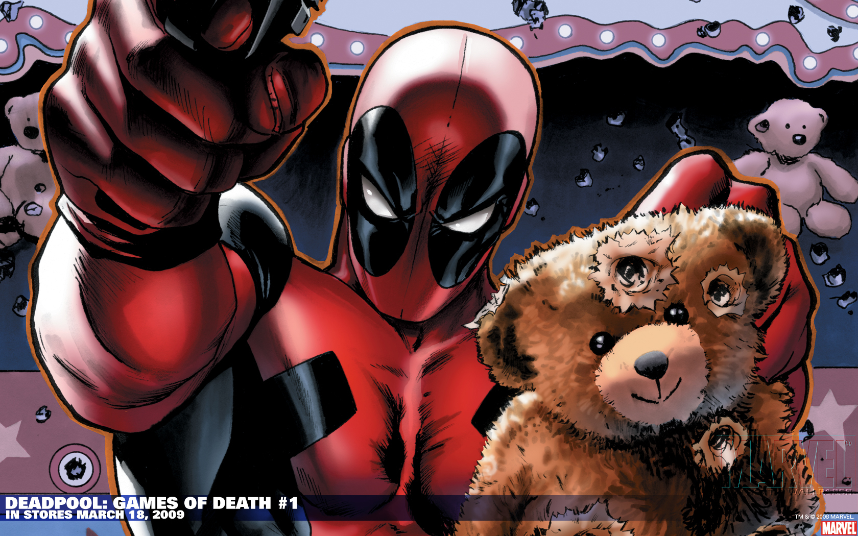 deadpool, Wade, Winston, Wilson, Anti hero, Marvel, Comics, Mercenary Wallpaper