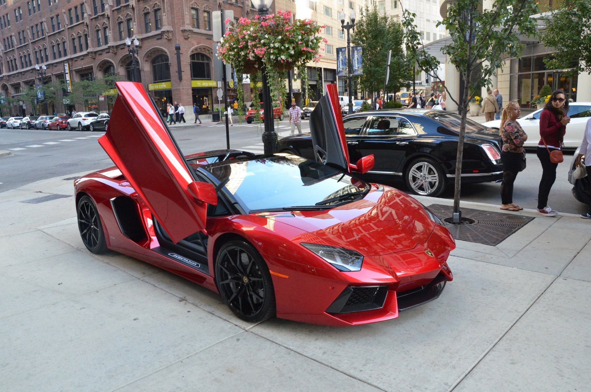 700, Aventador, Cabriolet, Convertible, Dreamcar, Exotic, Italian, Lamborghini, Roadster, Sportscar, Supercar, Rosso, Efesto Wallpaper