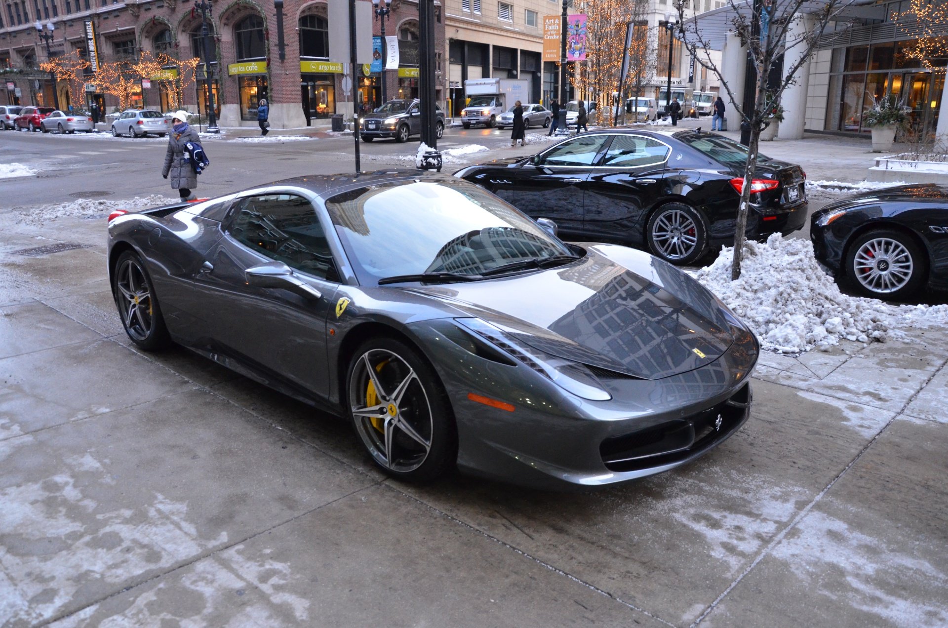 , Ferrari, 458, Spider, Dreamcar, Exotic, Italian, Sportscar, Supercar, Grigio, Silverstone, Metallic Wallpaper