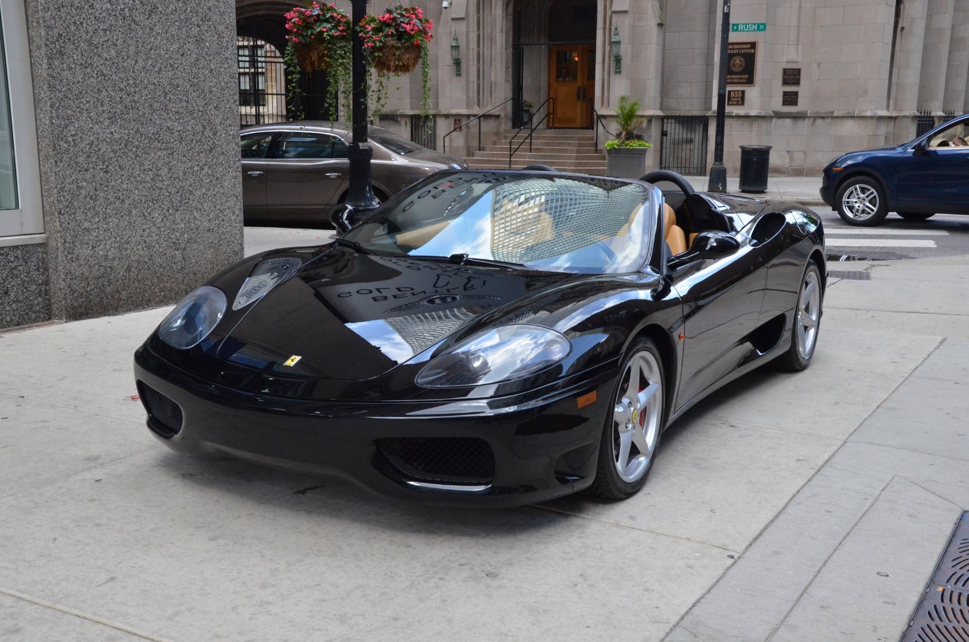 2003, Ferrari, 360, Spider, Black, Noire, Dreamcar, Exotic, Italian, Sportscar, Supercar Wallpaper