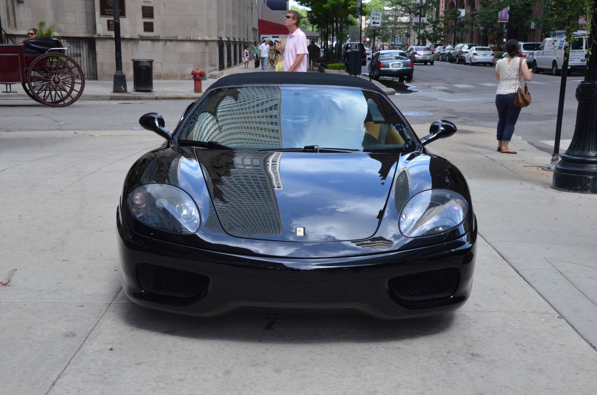 2003, Ferrari, 360, Spider, Black, Noire, Dreamcar, Exotic, Italian, Sportscar, Supercar Wallpaper