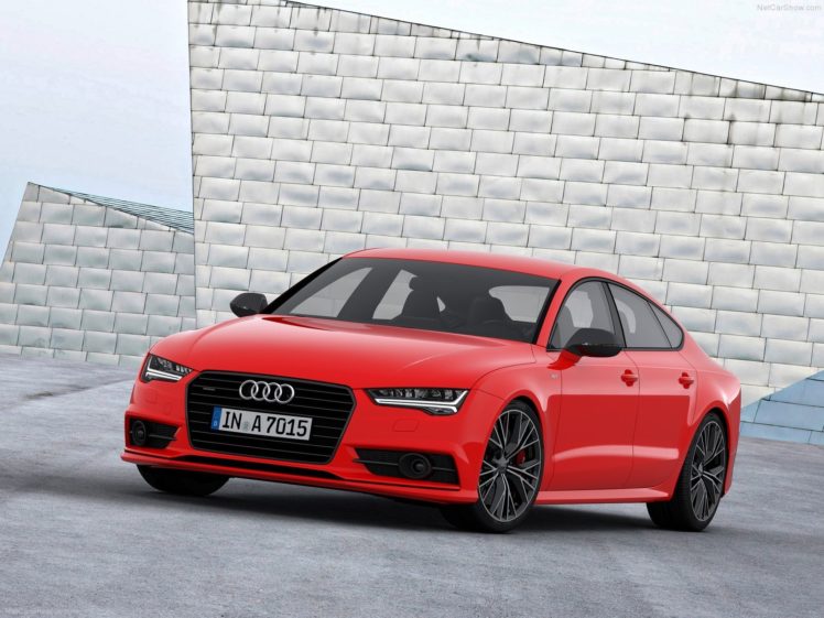 2014, Audi, A7, Sportback, 3, 0, Tdi, Competition, Germany, Sportscar, Red HD Wallpaper Desktop Background