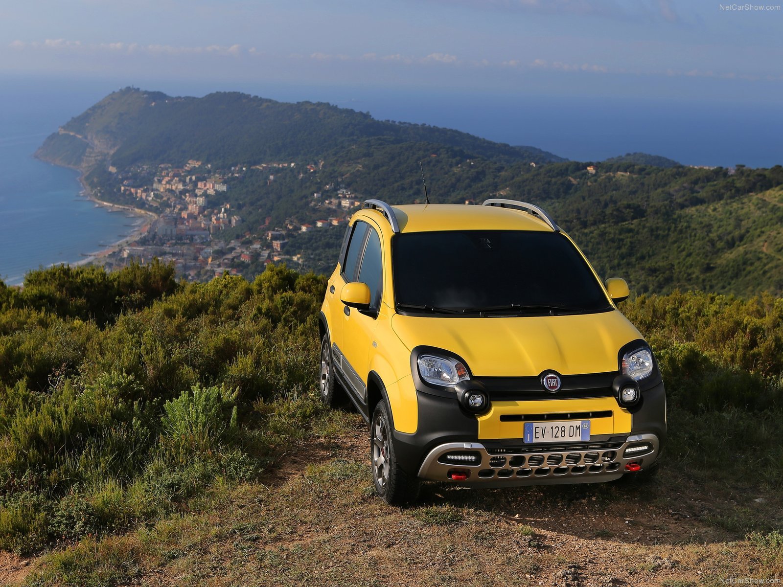 2014, Fiat, Panda, Cross, Italian, Suv, Jaune Wallpaper