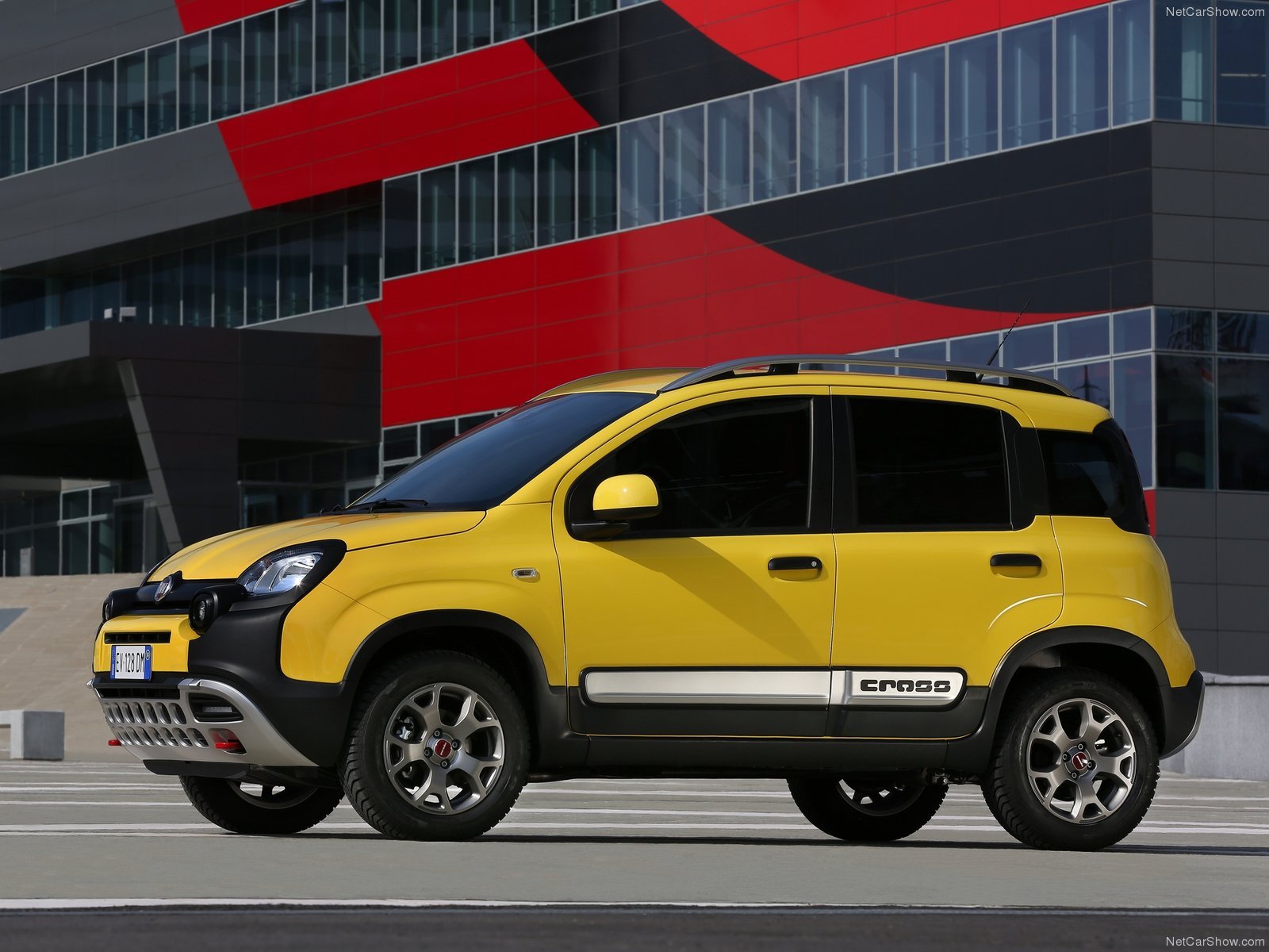 2014, Fiat, Panda, Cross, Italian, Suv, Jaune Wallpaper