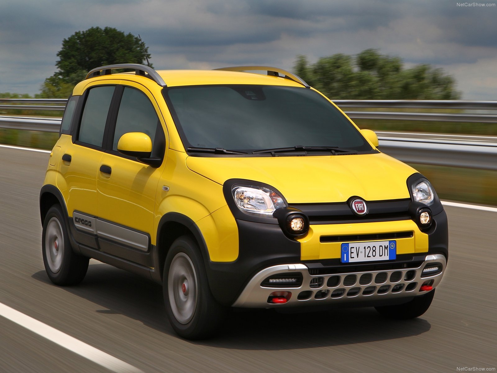 2014, Fiat, Panda, Cross, Italian, Suv, Jaune Wallpaper