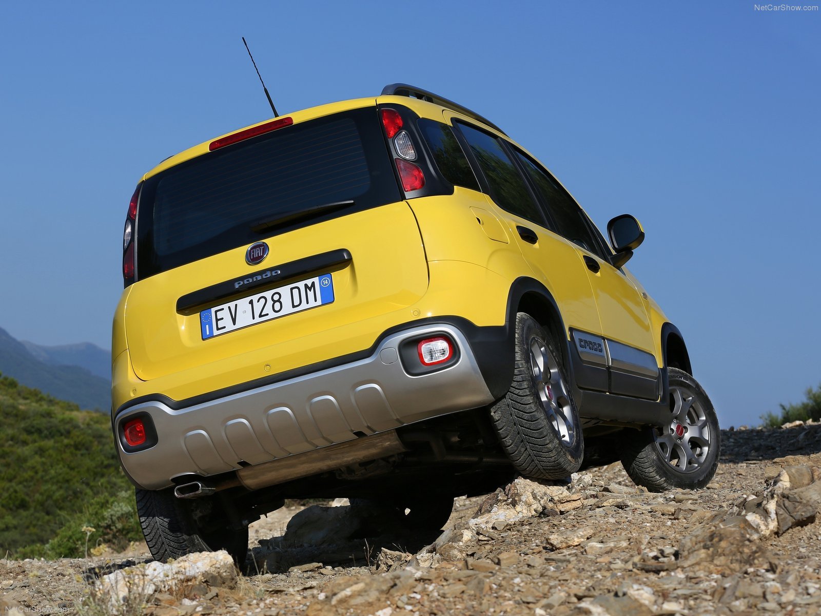 2014, Fiat, Panda, Cross, Italian, Suv, Jaune Wallpaper