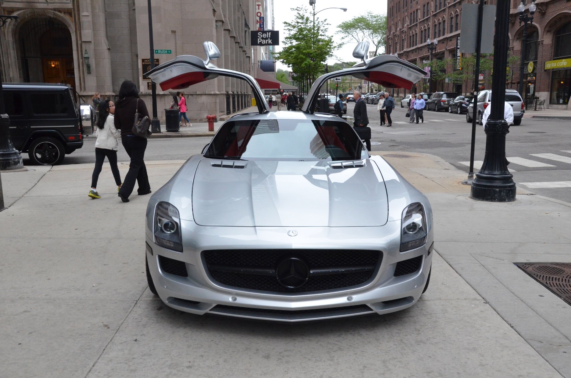 2011, Mercedes, Sls, Amg, Coupe, Germany, Silve Wallpaper