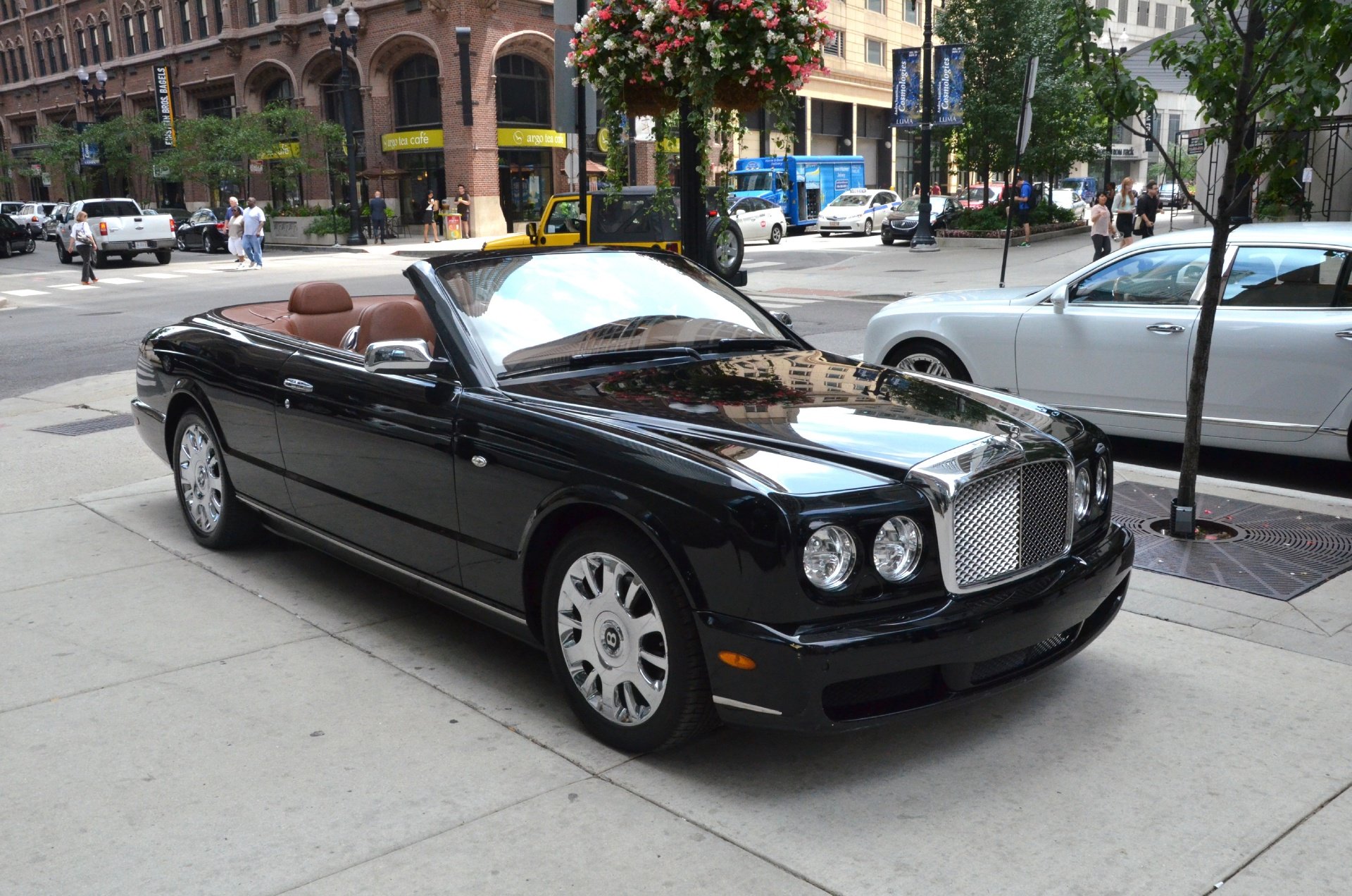 2007, Bentley, Azure, Convertible, Cabriolet, Luxury, Black, Beluga Wallpaper