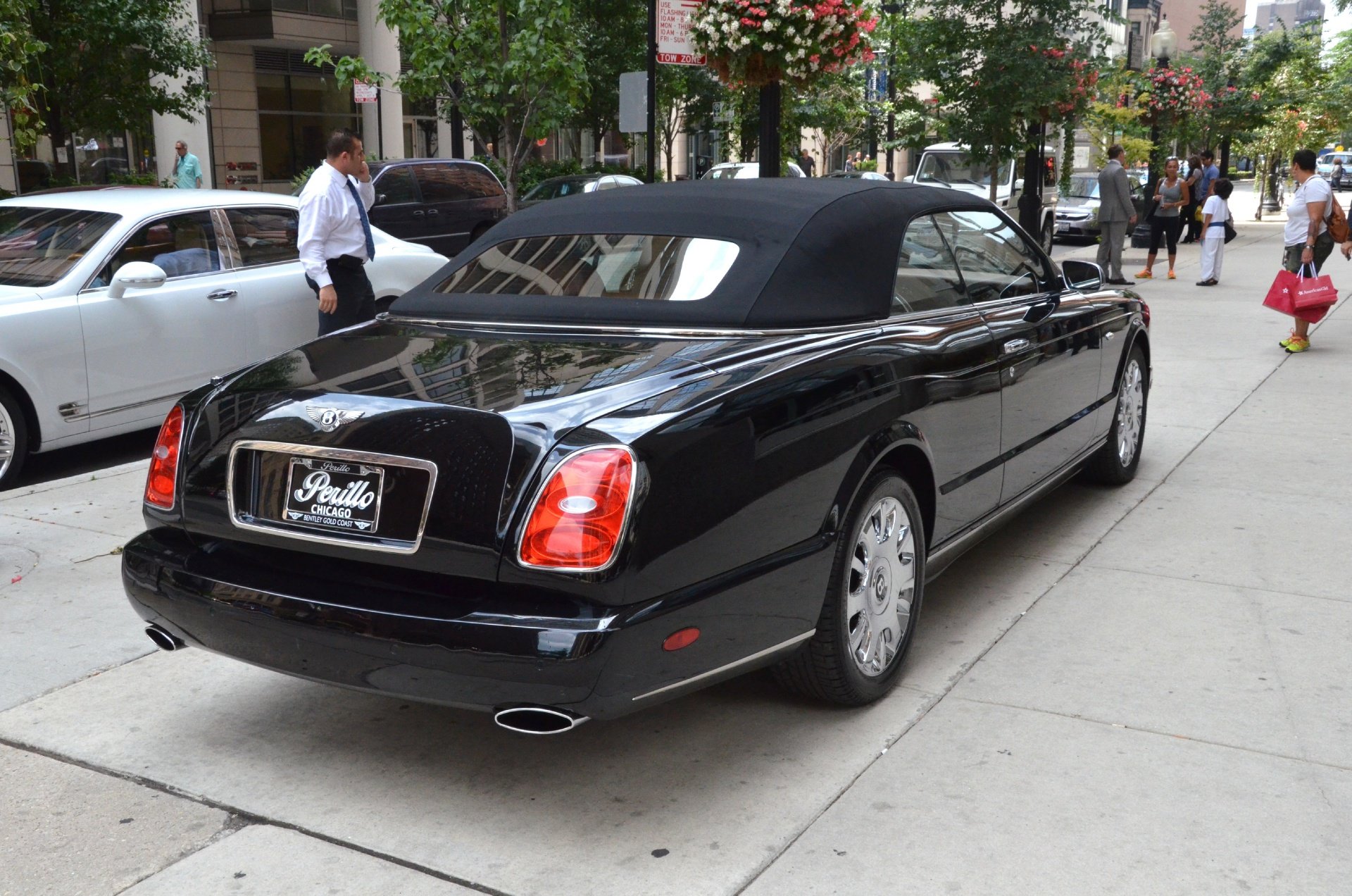 2007, Bentley, Azure, Convertible, Cabriolet, Luxury, Black, Beluga Wallpaper