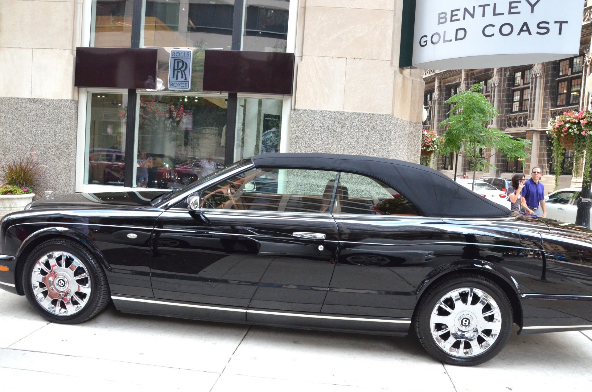 2007, Bentley, Azure, Convertible, Cabriolet, Luxury, Black, Beluga Wallpaper
