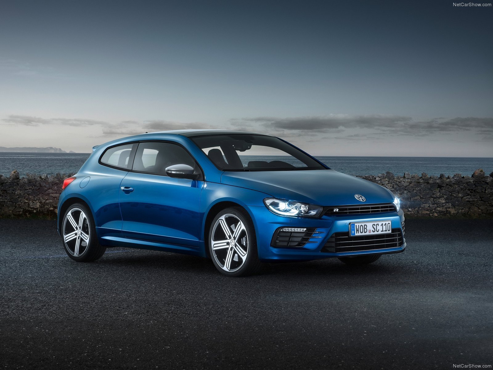 2014, Volkswagen, Scirocco, R, Car, Coupe, Germany, Bleue, Blue, Bl Wallpaper