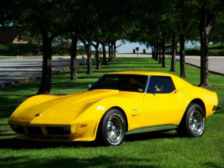 yellow, Corvette, Stingray HD Wallpaper Desktop Background