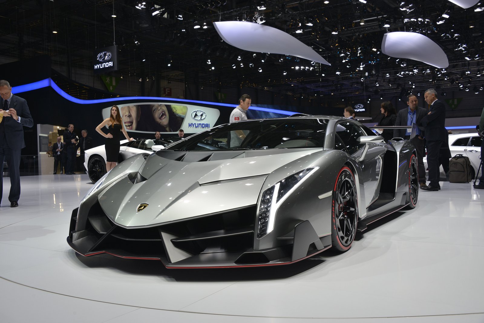 2013, Lamborghini, Supercar, Supercars, Veneno, Concept, Car, Silver, Argento Wallpaper