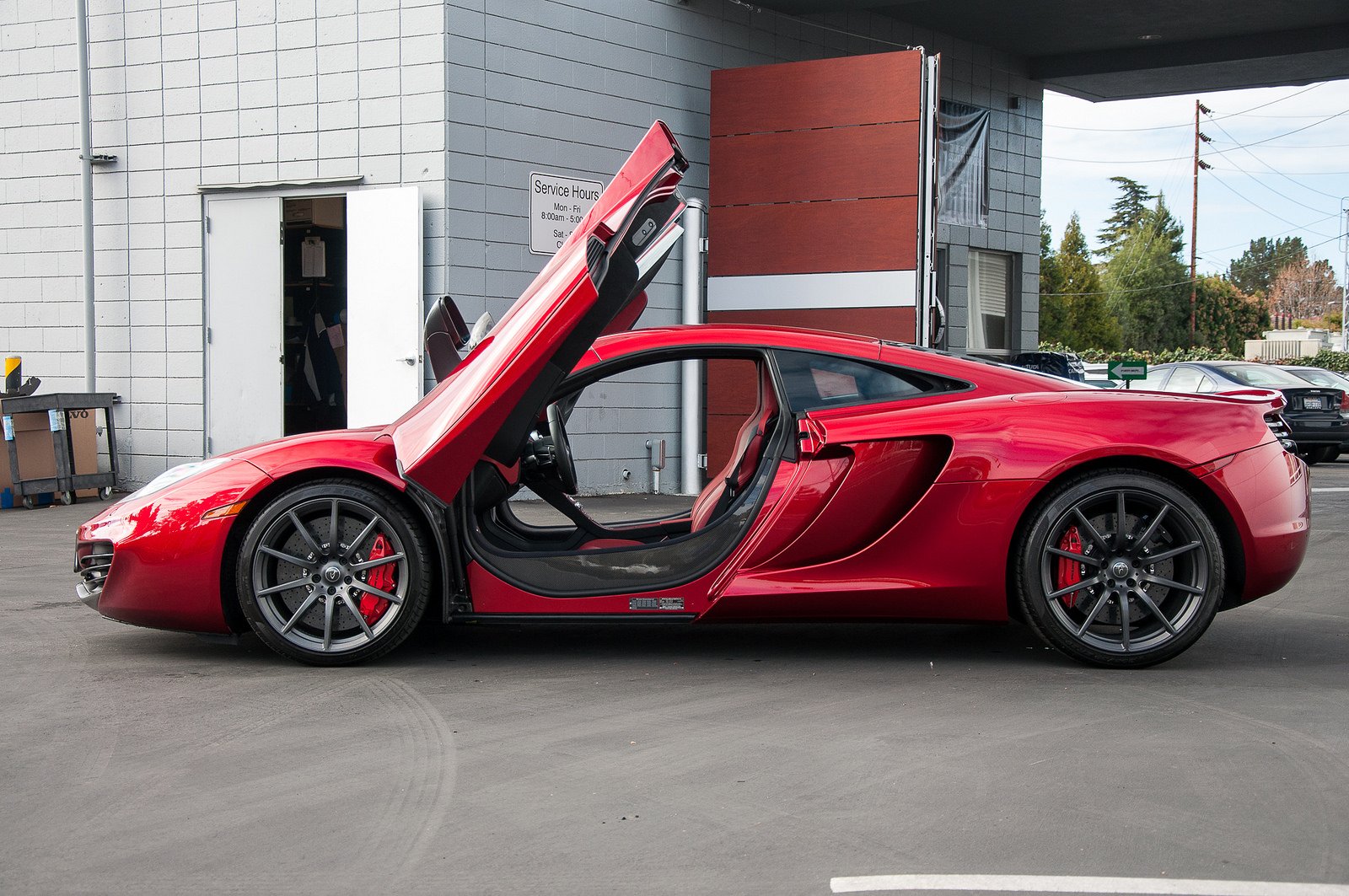 12c, Mclaren, Mp4, Supercar, Color, Volcano, Red, 284 Wallpaper