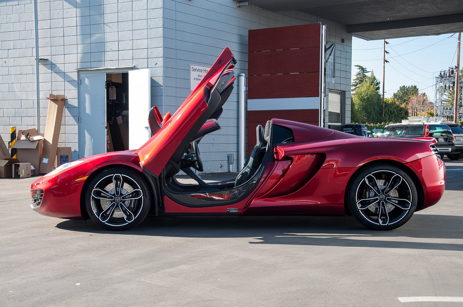 12c, Color, Mclaren, Mp4, Supercar, Spider, Volcano, Red Wallpaper