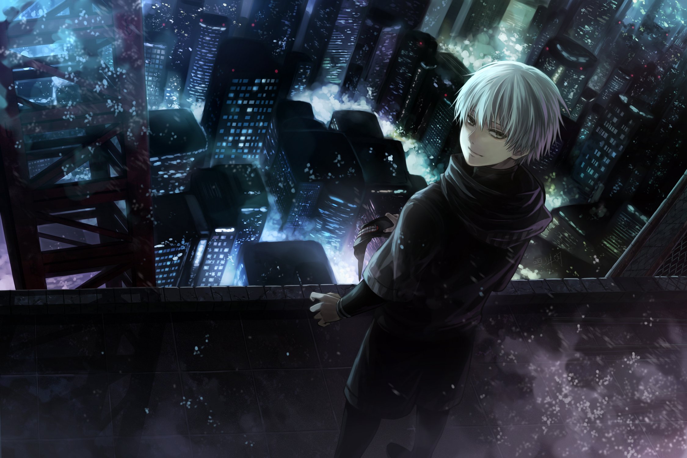 angel31424, Building, City, Kaneki, Ken, Night, Tokyo, Ghoul Wallpaper