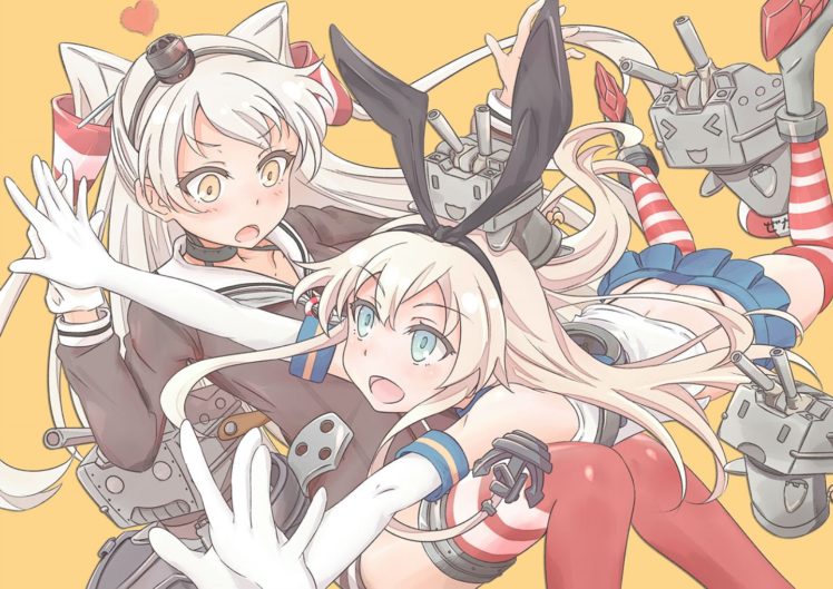 girls, Amatsukaze,  kancolle , Kantai, Collection, Raguro, Rensouhou chan, Rensouhou kun, Shimakaze,  kancolle HD Wallpaper Desktop Background