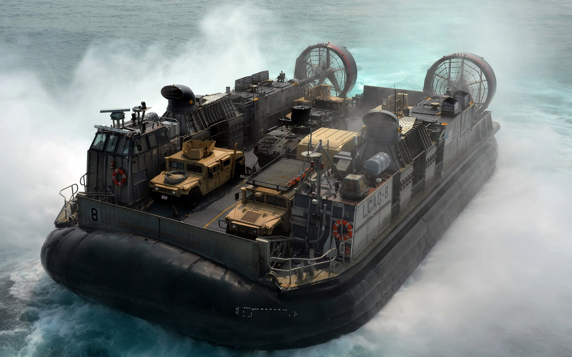hovercraft, Military, Watercrafts, Boats, Ship, Navy, Ocean, Sea, Trucks Wallpaper