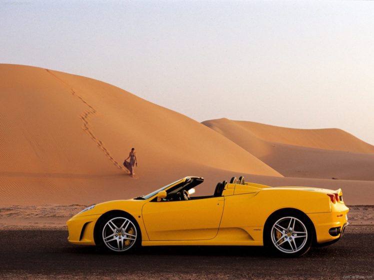 2005, F430, Ferrari, Spider, Supercars, Yellow, Jaune, Giallo HD Wallpaper Desktop Background