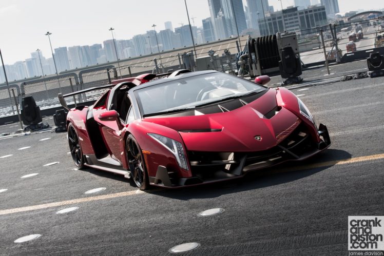 2014, Lamborghini, Roadster, Supercar, Veneno, Rosso, Red, Italan HD Wallpaper Desktop Background