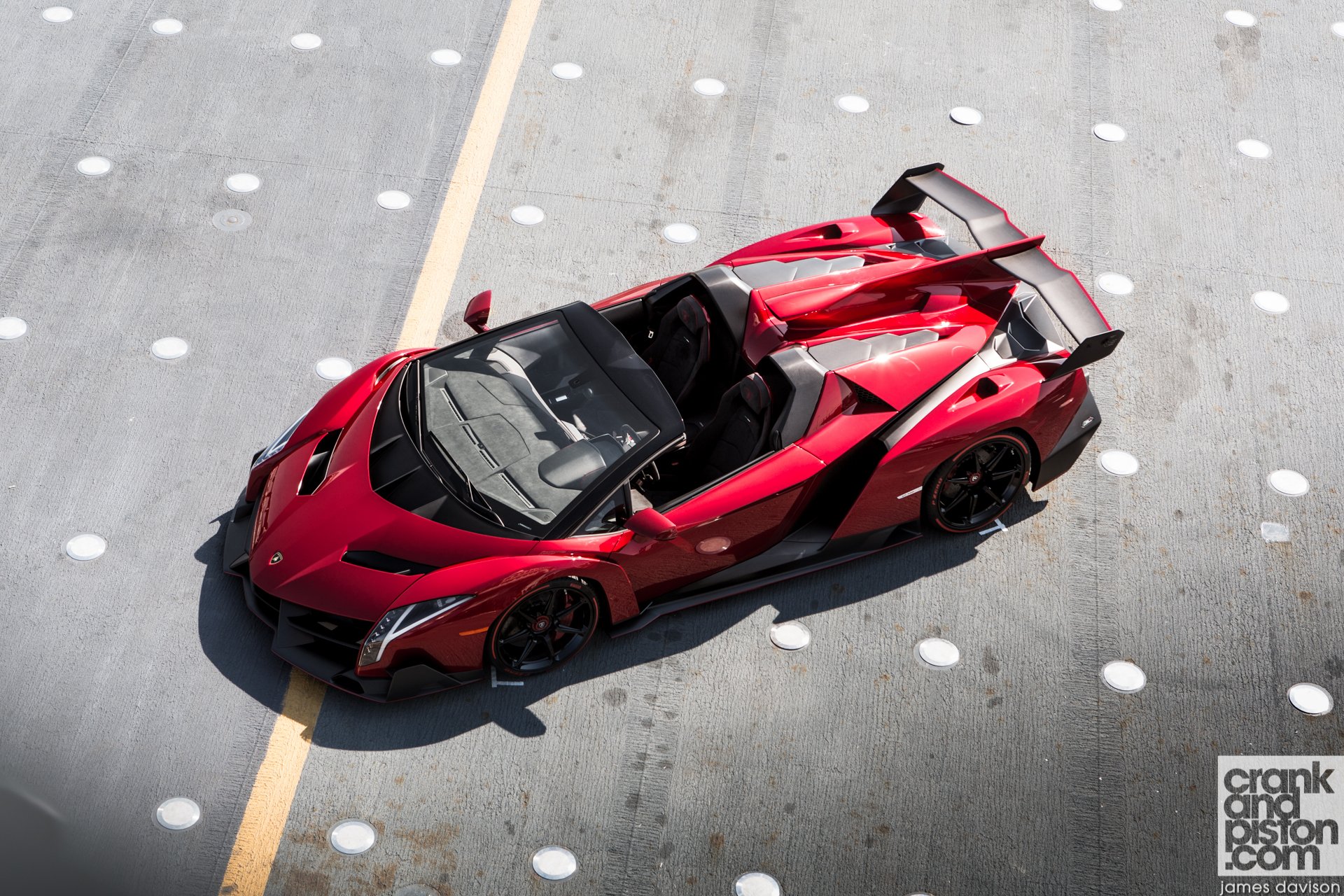 2014, Lamborghini, Roadster, Supercar, Veneno, Rosso, Red, Italan Wallpaper