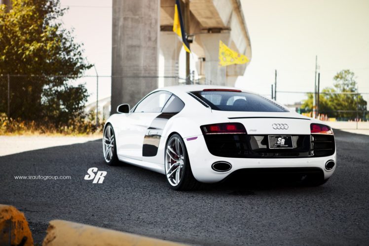 2014, Audi, R8, V10, Pur, Wheels, Tuning, White HD Wallpaper Desktop Background