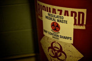 biohazard, Waste, Warning, Sign, Needles, Text, Dark, Horror, Blood