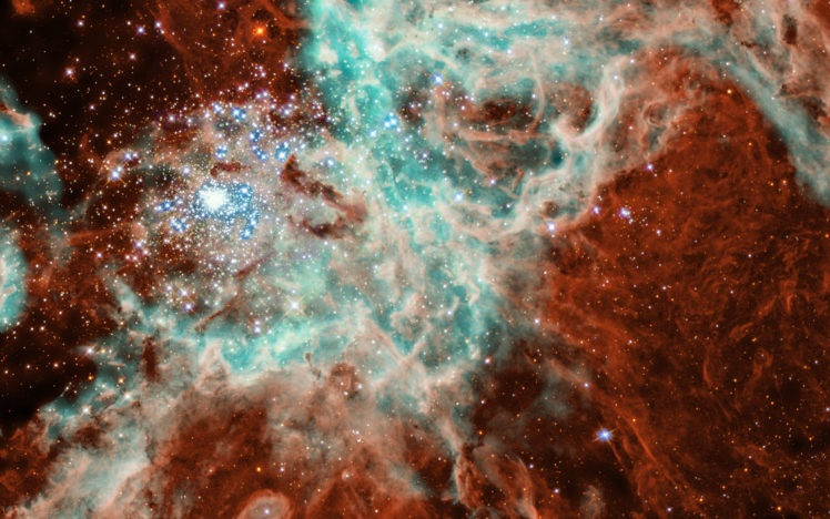 cluster, Sci fi, Space, Universe, Stars, Nebula, Light, Dust HD Wallpaper Desktop Background