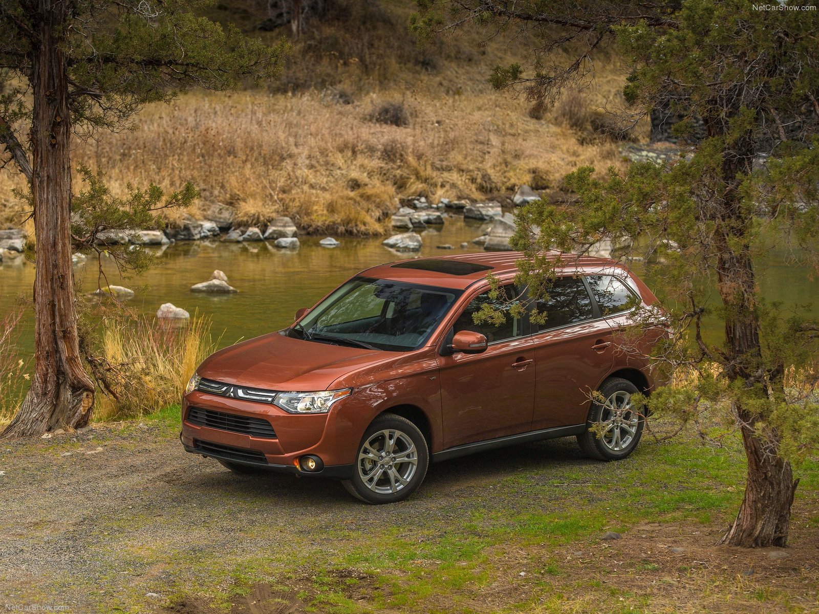 2014, Mitsubishi, Outlander, Suv Wallpaper