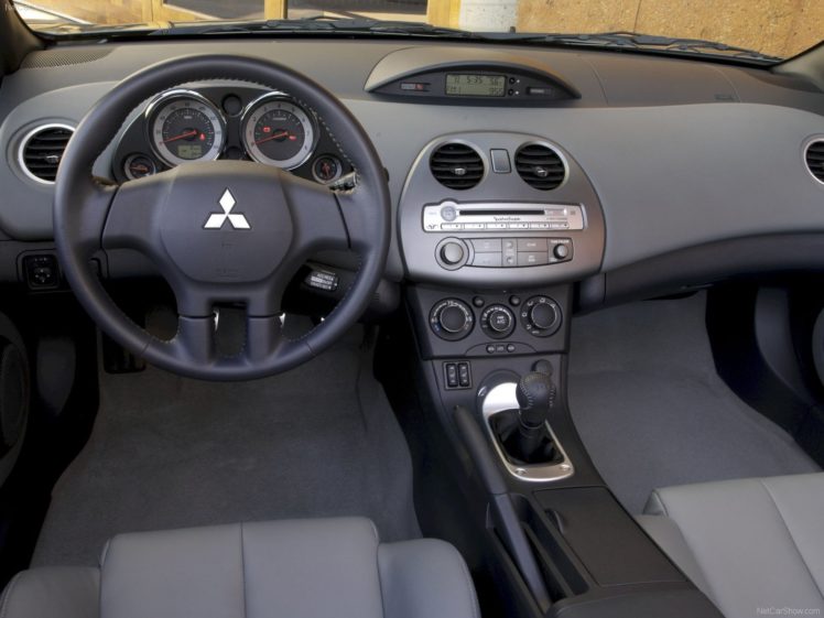 mitsubishi, Eclipse, Spyder, 2007, Interior HD Wallpaper Desktop Background