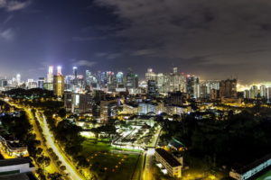 singapore, Buildings, Architecture, Skyscraper, Space, Needle, Seattle, Washington, Night, Lights, Tower, Monument, Sky