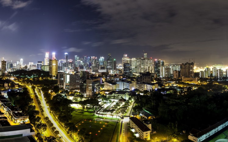 singapore, Buildings, Architecture, Skyscraper, Space, Needle, Seattle, Washington, Night, Lights, Tower, Monument, Sky HD Wallpaper Desktop Background