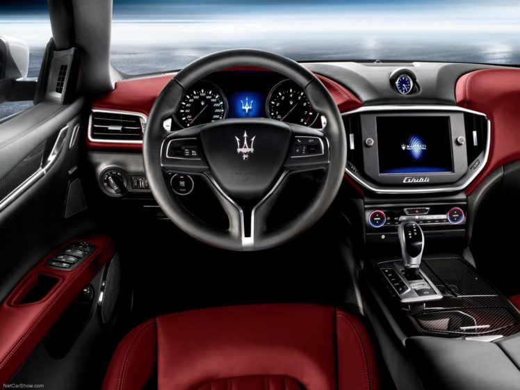 2014, Ghibli, Maserati, V, 6, Italian, Interior HD Wallpaper Desktop Background