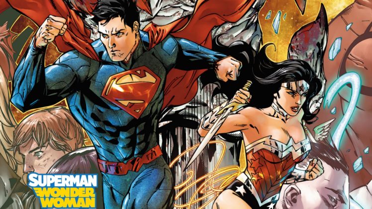 superman, Wonder, Woman, New, 52 HD Wallpaper Desktop Background