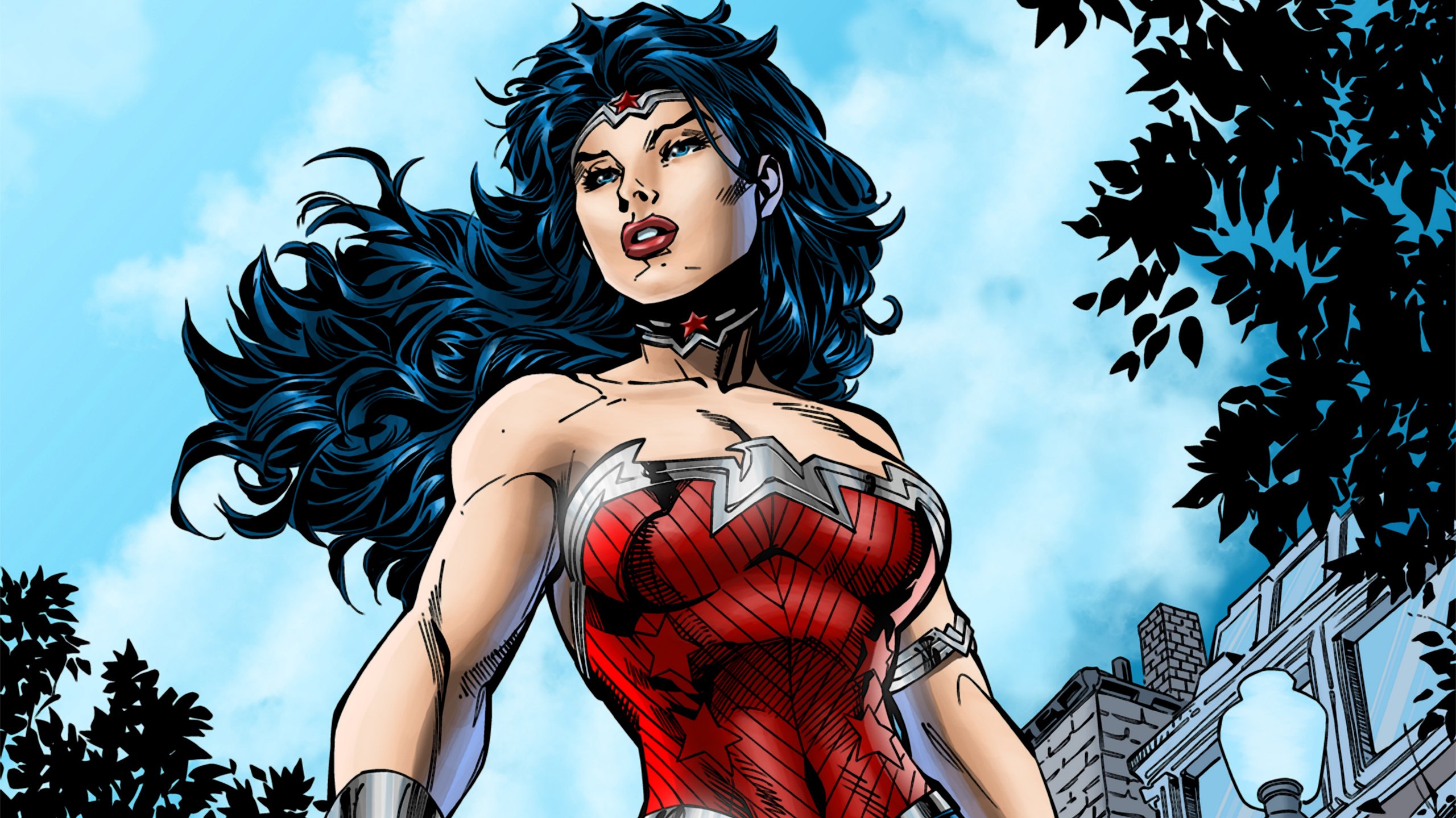wonder, Woman, In, The, City Wallpaper