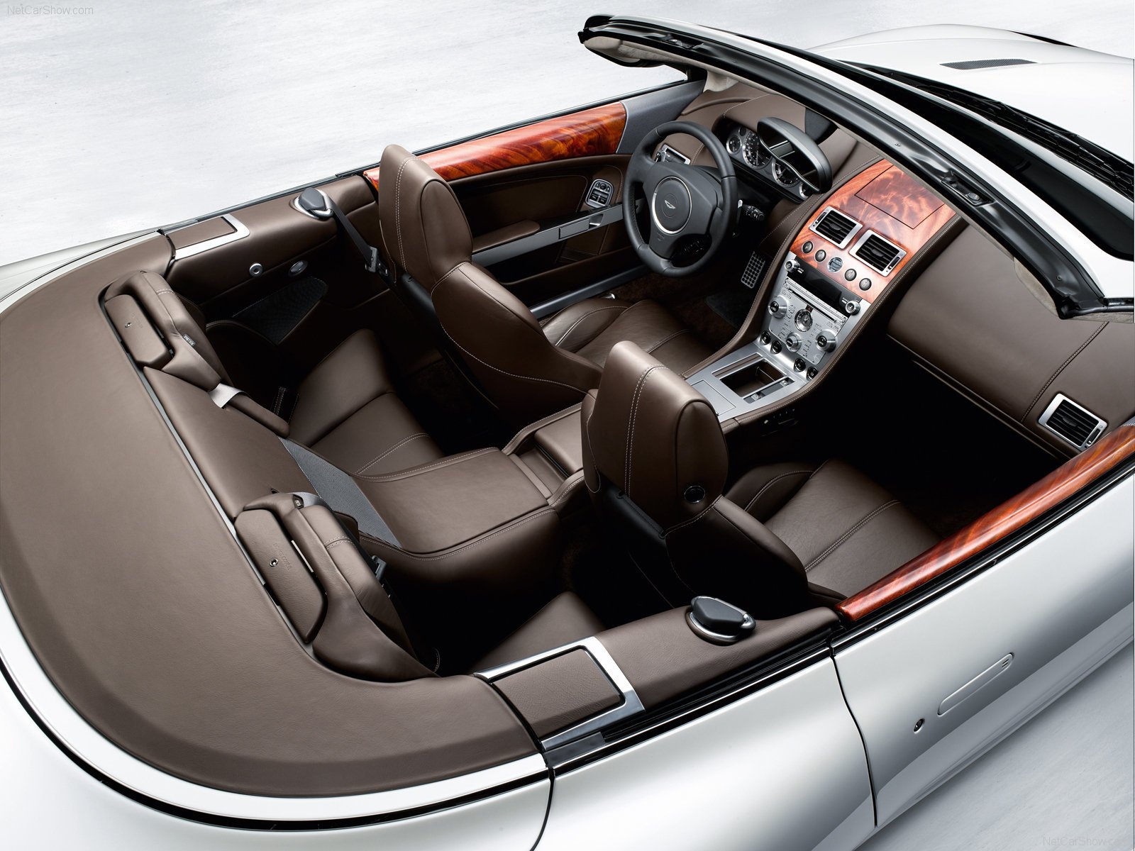 aston, Martin, Db9, Volante, Convertible, 2009, Interior Wallpaper